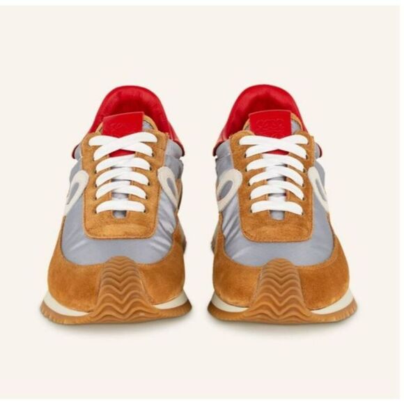 Loewe Flow Runner in Cognac/Silver/Red Size 42 - Picture 3 of 9